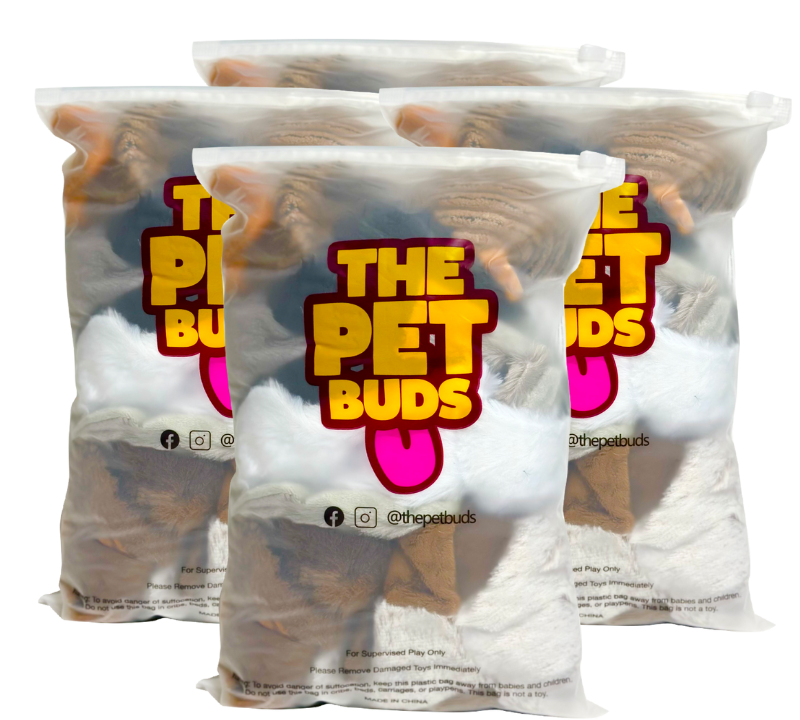 No Stuffing Dog Toys - 4 Packs