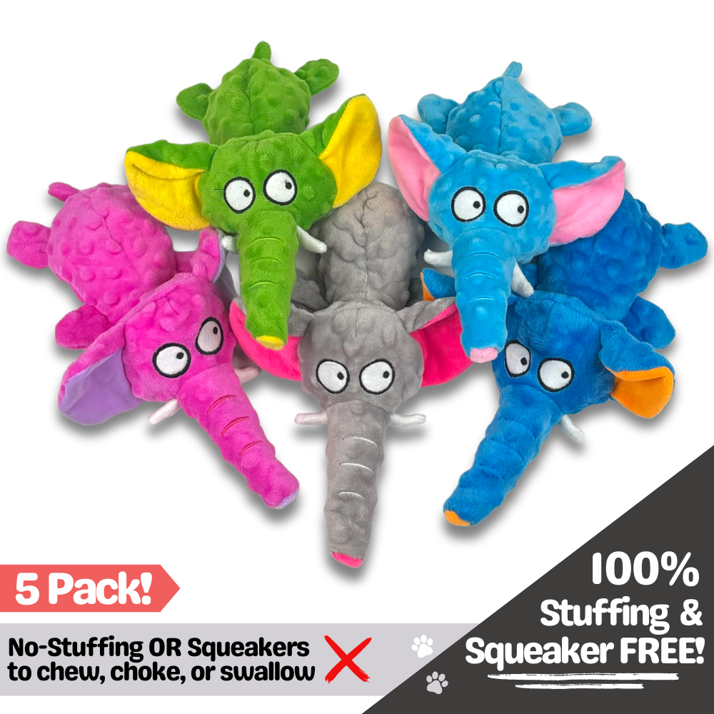 No-Squeakers, No-Stuffing Dog Toys - (3 Packs)