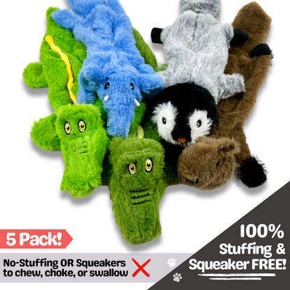 No-Squeakers, No-Stuffing Water Animals Pack of 5